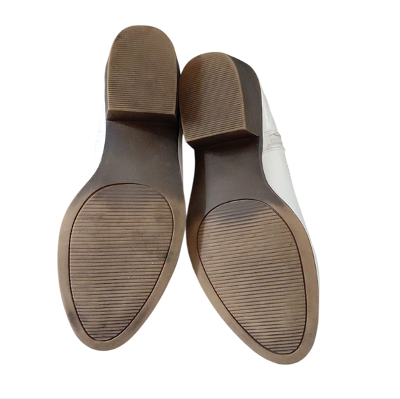 RAMPAGE Cowgirl Boots White Western Women's Booties Size 7.5 - Picture 10 of 10